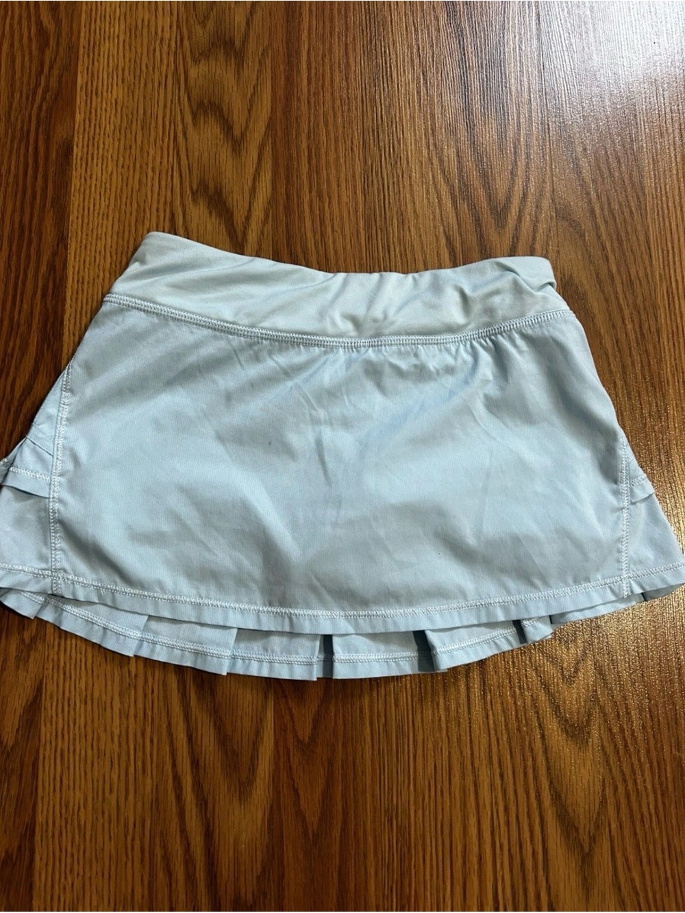 Ivivva sky Blue Athletic Skirt with Shorts, girls size 8
